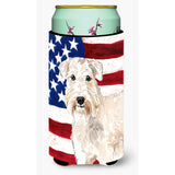 Caroline'S Treasures Ck1709Tbc Patriotic Usa Wheaten Terrier Tall Boy Hugger Cold-Beverage-Koozies, Multicolor
