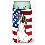 Caroline'S Treasures Ck1732Tbc Patriotic Usa English Pointer Tall Boy Hugger Cold-Beverage-Koozies, Multicolor