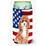 Caroline'S Treasures Ck1733Tbc Patriotic Usa Cavapoo Tall Boy Hugger Cold-Beverage-Koozies, Multicolor