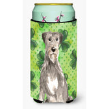 Caroline'S Treasures Ck1802Tbc Shamrocks Irish Wolfhound Tall Boy Hugger Cold-Beverage-Koozies, Multicolor