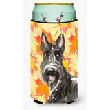 Caroline'S Treasures Ck1828Tbc Fall Leaves Scottish Terrier Tall Boy Hugger Cold-Beverage-Koozies, Multicolor
