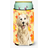 Caroline'S Treasures Ck1841Tbc Fall Leaves Golden Retriever Tall Boy Hugger Cold-Beverage-Koozies, Multicolor