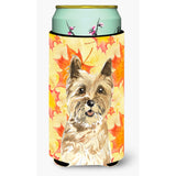 Caroline'S Treasures Ck1846Tbc Fall Leaves Cairn Terrier Tall Boy Hugger Cold-Beverage-Koozies, Multicolor