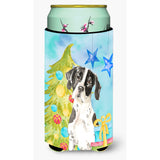 Caroline'S Treasures Ck1880Tbc Christmas Tree English Pointer Tall Boy Hugger Cold-Beverage-Koozies, Multicolor