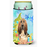 Caroline'S Treasures Ck1887Tbc Christmas Tree Bloodhound Tall Boy Hugger Cold-Beverage-Koozies, Multicolor