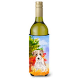Caroline'S Treasures Ck1928Literk Jack Russell Terrier Fall Wine Bottle Hugger Cold-Beverage-Koozies, 750 Ml, Multicolor