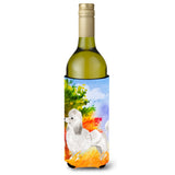 Caroline'S Treasures Ck1929Literk Fall Poodle Wine Bottle Hugger Cold-Beverage-Koozies, 750 Ml, Multicolor