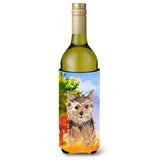 Caroline'S Treasures Ck1936Literk Fall Norwich Terrier Wine Bottle Hugger Cold-Beverage-Koozies, 750 Ml, Multicolor