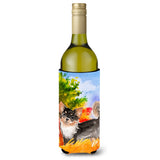 Caroline'S Treasures Ck1937Literk Fall Chihuahua Wine Bottle Hugger Cold-Beverage-Koozies, 750 Ml, Multicolor