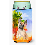 Caroline'S Treasures Ck1943Tbc Fall Fawn French Bulldog Tall Boy Hugger Cold-Beverage-Koozies, Multicolor
