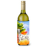 Caroline'S Treasures Ck1945Literk Fall Dalmatian Wine Bottle Hugger Cold-Beverage-Koozies, 750 Ml, Multicolor