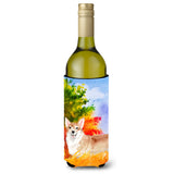 Caroline'S Treasures Ck1946Literk Fall Corgi Wine Bottle Hugger Cold-Beverage-Koozies, 750 Ml, Multicolor