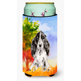 Caroline'S Treasures Ck1947Tbc Fall Black Parti Cocker Spaniel Tall Boy Hugger Cold-Beverage-Koozies, Multicolor