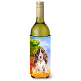 Caroline'S Treasures Fall Chocolate Parti Cocker Spaniel Wine Bottle Hugger Cold-Beverage-Koozies, 750 Ml, Multicolor