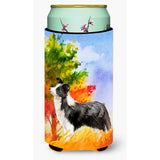 Caroline'S Treasures Ck1955Tbc Fall Border Collie Tall Boy Insulator Hugger Cold-Beverage-Koozies, Multicolor