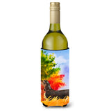 Caroline'S Treasures Ck1958Literk Fall Dachshund Wine Bottle Hugger Cold-Beverage-Koozies, 750 Ml, Multicolor