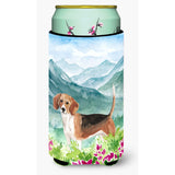 Caroline'S Treasures Ck1994Tbc Mountian Flowers Beagle Tall Boy Hugger Cold-Beverage-Koozies, Multicolor