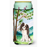 Caroline'S Treasures Ck2001Tbc Under Tree Tricolor Cavalier Spaniel Tall Boy Hugger Cold-Beverage-Koozies, Multicolor