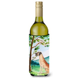 Caroline'S Treasures Ck2011Literk Under The Tree Dane Wine Bottle Hugger Cold-Beverage-Koozies, 750 Ml, Multicolor