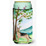 Caroline'S Treasures Ck2012Tbc Under The Tree German Shepherd Tall Boy Hugger Cold-Beverage-Koozies, Multicolor