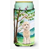 Caroline'S Treasures Ck2019Tbc Under The Tree Goldendoodle Tall Boy Hugger Cold-Beverage-Koozies, Multicolor