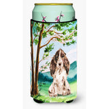 Caroline'S Treasures Ck2022Tbc Tree Chocolate Parti Cocker Spaniel Tall Boy Hugger Cold-Beverage-Koozies, Multicolor
