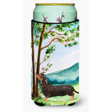 Caroline'S Treasures Ck2028Tbc Under The Tree Dachshund Tall Boy Hugger Cold-Beverage-Koozies, Multicolor