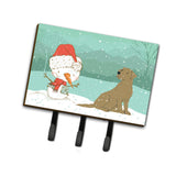 Caroline'S Treasures Chocolate Labrador Snowman Christmas Leash Or Key Holder Hooks, Multicolor