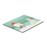Yellow Labrador Snowman Christmas Mouse Pad, Hot Pad Or Trivet