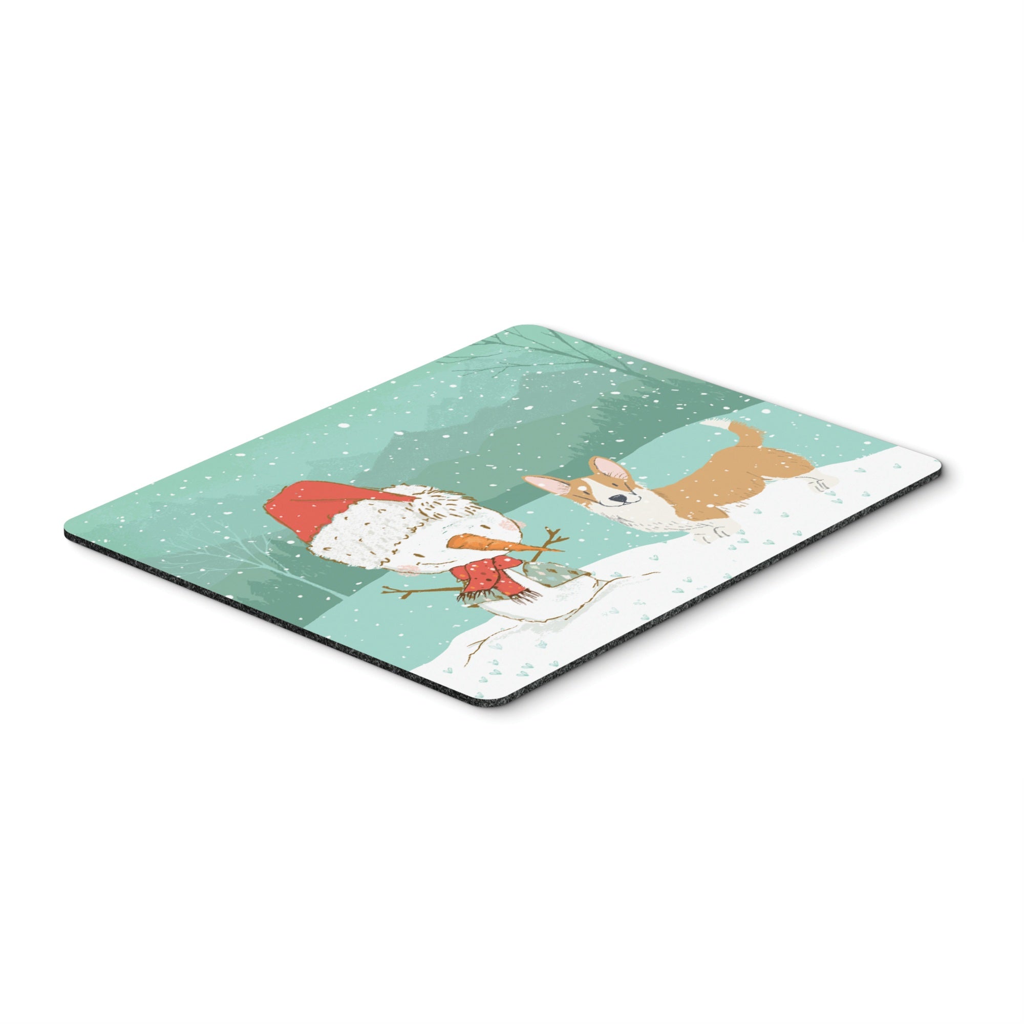 Cardigan Corgi Snowman Christmas Mouse Pad, Hot Pad Or Trivet