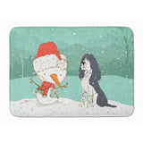 Caroline'S Treasures English Springer Spaniel Snowman Christmas Machine Washable Memory Foam Mat, Multicolor