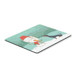 Black Tan Dachshund Snowman Christmas Mouse Pad, Hot Pad Or Trivet
