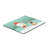 Fawn French Bulldog Snowman Christmas Mouse Pad, Hot Pad Or Trivet