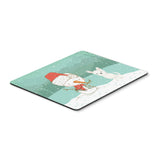 Westie Terrier Snowman Christmas Mouse Pad, Hot Pad Or Trivet