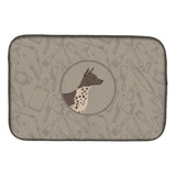 Caroline'S Treasures Ck2161Ddm American Hairless Terrier Kitchen Dish-Drying-Mats, 14X21, Multicolor