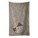 Caroline'S Treasures Ck2161Ktwl American Hairless Terrier In The Kitchen Kitchen Towel