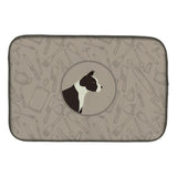 Caroline'S Treasures Ck2162Ddm American Staffordshire Terrier Dish-Drying-Mats, 14X21, Multicolor
