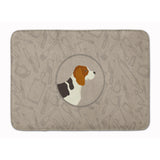 Caroline'S Treasures Beagle In The Kitchen Machine Washable Memory Foam Mat Doormats, Multicolor