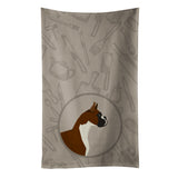 Caroline'S Treasures Ck2173Ktwl Boxer In The Kitchen Kitchen Towel