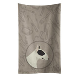 Caroline'S Treasures Ck2174Ktwl Black And White Bull Terrier In The Kitchen Kitchen Towel