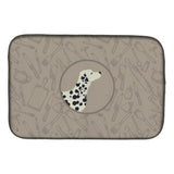 Caroline'S Treasures Ck2181Ddm Dalmatian In The Kitchen Dish-Drying-Mats, 14X21, Multicolor