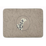 Caroline'S Treasures Dalmatian In The Kitchen Machine Washable Memory Foam Mat Doormats, Multicolor