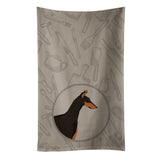Caroline'S Treasures Ck2182Ktwl Doberman Pinscher In The Kitchen Kitchen Towel