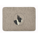 Caroline'S Treasures French Bulldog In The Kitchen Machine Washable Memory Foam Mat Doormats, Multicolor