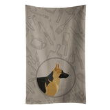 Caroline'S Treasures Ck2187Ktwl German Shepherd In The Kitchen Kitchen Towel