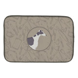 Caroline'S Treasures Ck2190Ddm Greyhound In The Kitchen Dish-Drying-Mats, 14X21, Multicolor
