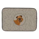 Caroline'S Treasures Ck2191Ddm Brussels Griffon In The Kitchen Dish-Drying-Mats, 14X21, Multicolor