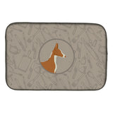 Caroline'S Treasures Ck2192Ddm Ibizan Hound In The Kitchen Dish-Drying-Mats, 14X21, Multicolor