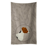 Caroline'S Treasures Ck2194Ktwl Jack Russell Terrier In The Kitchen Kitchen Towel