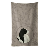 Caroline'S Treasures Ck2195Ktwl Japanese Chin In The Kitchen Kitchen Towel